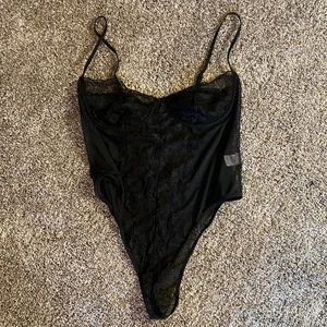 Lace underwire teddy bodysuit